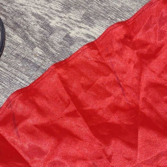 Red Strapless Mermaid Gown with Rhinestone Embellished Front Band - Picture 13 of 16